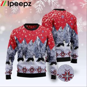 Siberian Husky Snow Ugly Christmas Sweater
