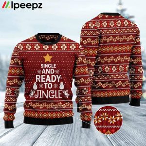 Single And Ready To Jingle Funny Ugly Sweater