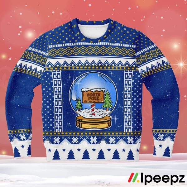 Snow Globe North Pole Ugly Christmas Sweater