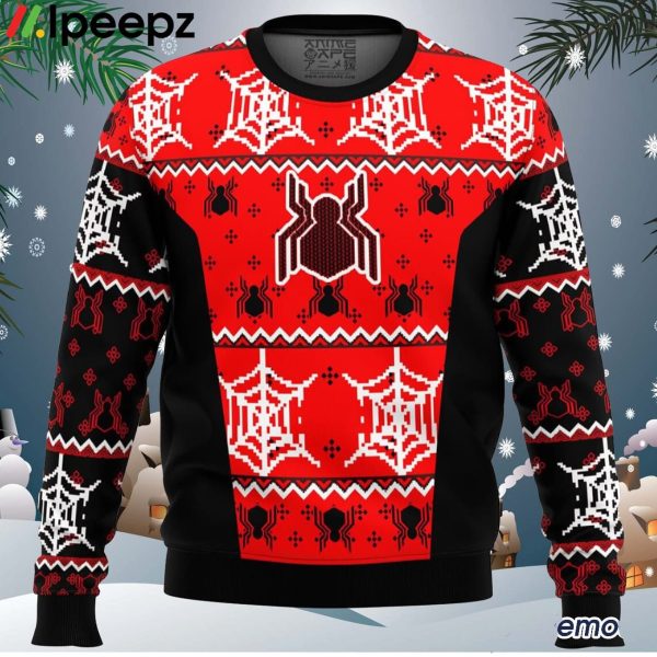 Spiderman Uniform Ugly Christmas Sweater