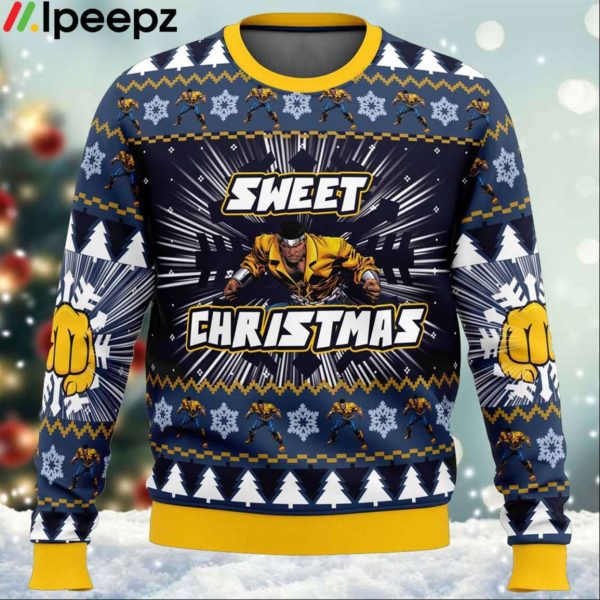 Sweet Christmas Luke Cage Marvel Ugly Christmas Sweater