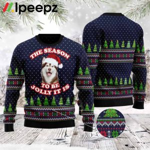 The Season To Be Jolly Siberian Husky Ugly Sweater