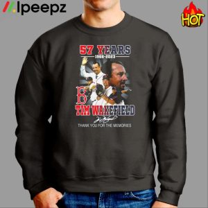 Tim Wakefield 57 Years 1966 2023 Boston Red Sox Memories Shirt