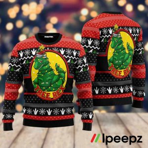 Tree Rex Big Dinosaur Ugly Christmas Sweater