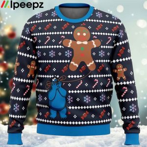 Ugly Cookie! Cookie Monster Ugly Christmas Sweater