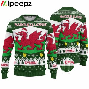 Wales Dragon Ugly Christmas Sweater