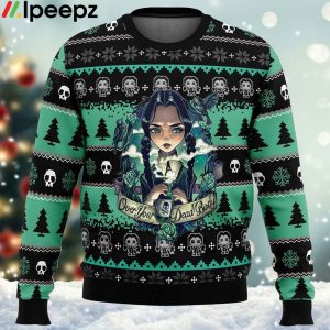 Wednesday Addams Ugly Christmas Sweater