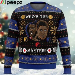 Whose The Master The Last Dragon Ugly Christmas Sweater