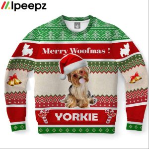 Yorkshire Terrier Dog Ugly Christmas Sweater