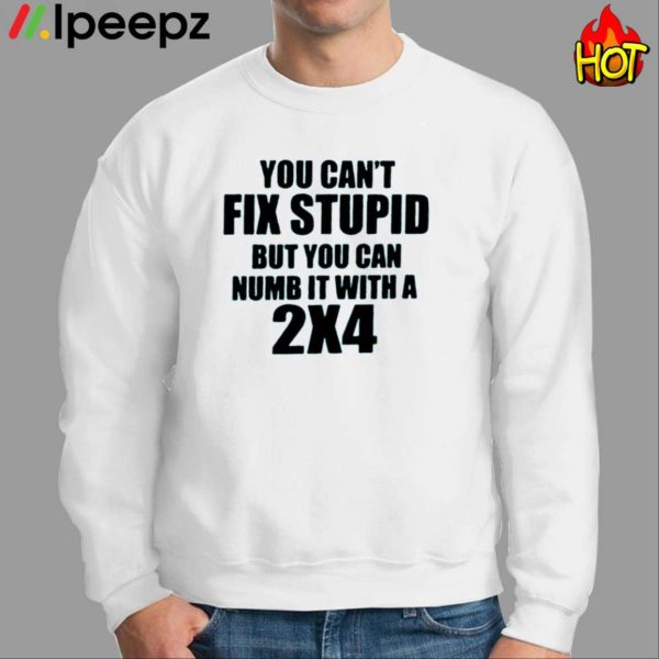 You Can’t Fix Stupid But You Can Numb It With A 2×4 Shirt