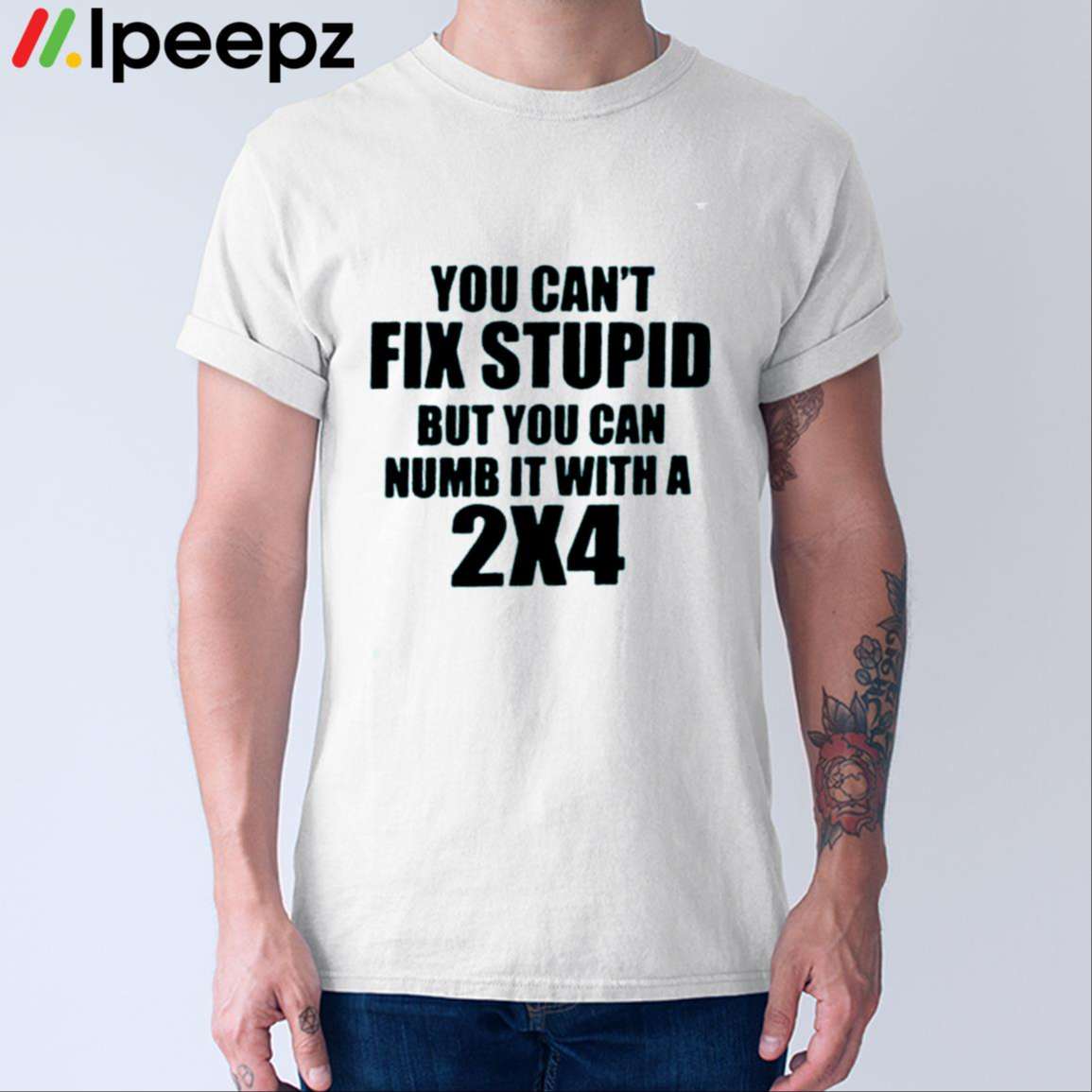 You Can't Fix Stupid But You Can Numb It With A 2x4 Shirt