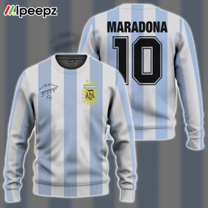 10 Diego Maradona Custom Cosplay Costume Sweatshirt Ugly Sweater