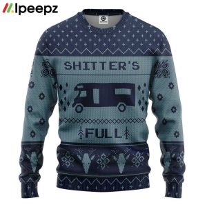 3D Shitters Full Blue Custom Pullover Christmas Ugly Sweater
