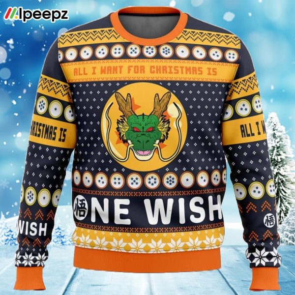 A Very Shenron Christmas Dragon Ball Z Ugly Christmas Sweater