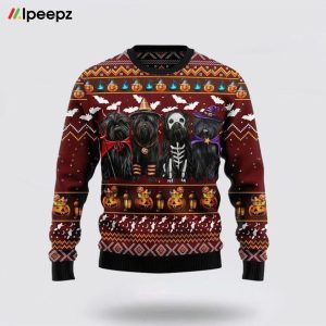 Affenpinscher Dog Halloween Ugly Christmas Sweater