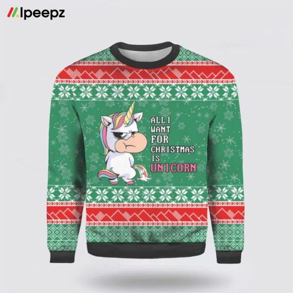 All I Want For Christmas Is Bulldog Ugly Christmas Sweater