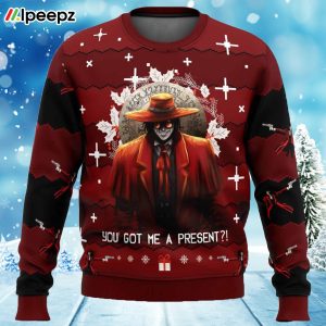 Alucard Hellsing Ugly Christmas Sweater