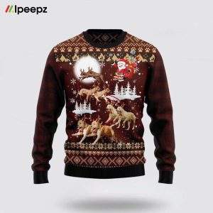 American Pit Bull Terrier Reindeers Car Ugly Christmas Sweater