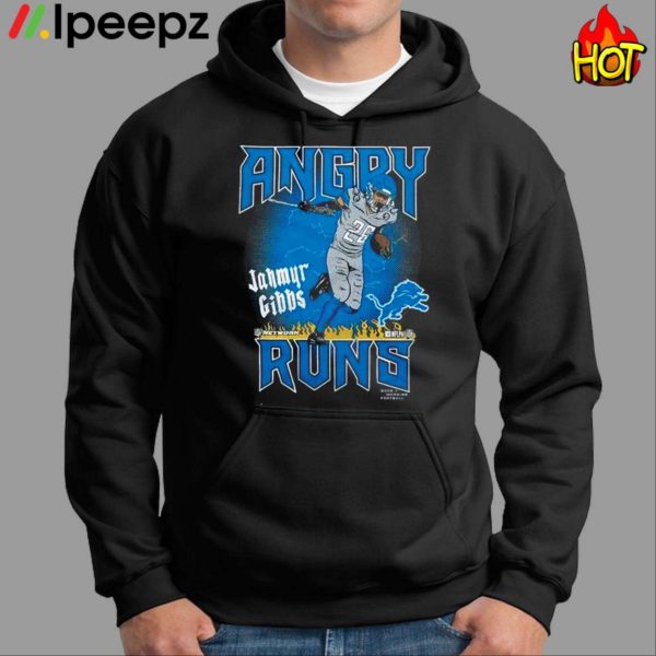 Angry Runs Lions Jahmyr Gibbs Shirt