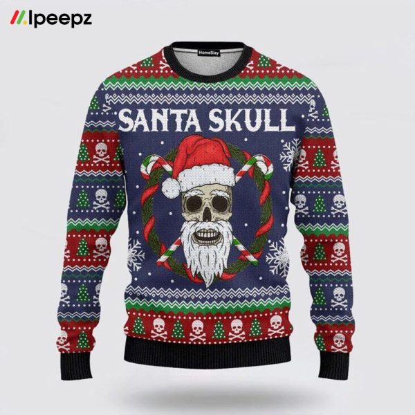 Animal Santa Skull Ugly Christmas Sweater Festive and Trendy Holiday Apparel