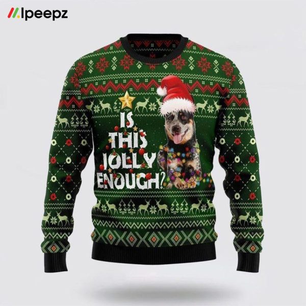 Australian Cattle Dog Jolly Ugly Christmas Sweater