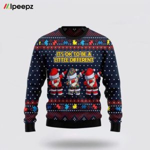 Autism Awareness Santa Claus Ugly Christmas Sweater