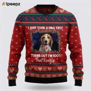 Beagle Christmas Dog Ugly Sweaters 3D