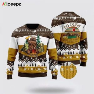 Bear I Hate People Ugly Christmas Sweater