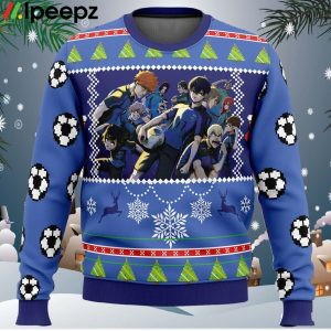 Blue Lock Ugly Christmas Sweater