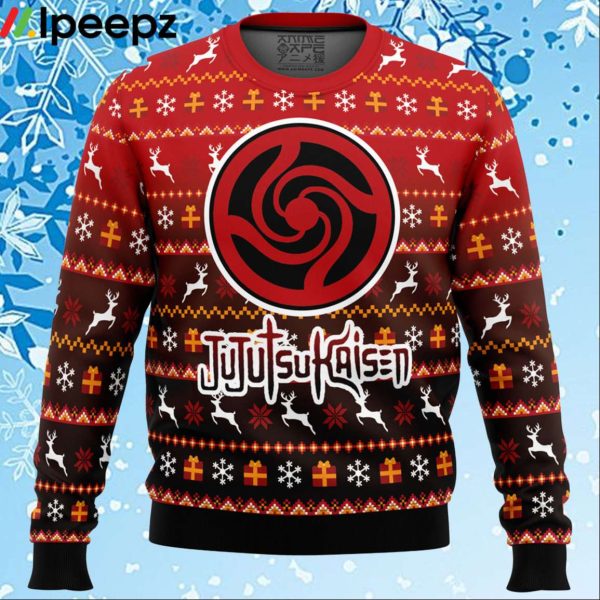 Bottons Symbol Jujutsu Kaisen Ugly Christmas Sweater