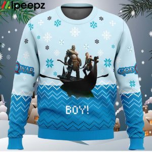 Boy God of War Ugly Christmas Sweater