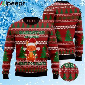 Cat Yoga Ugly Christmas Sweater