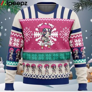 Chibi Christmas Akaza Demon Slayer Ugly Christmas Sweater