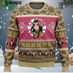 Chibi Christmas Haganezuka Hotaru Demon Slayer Ugly Christmas Sweater