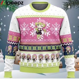 Chibi Christmas Mitsuri Kanroji Demon Slayer Ugly Christmas Sweater