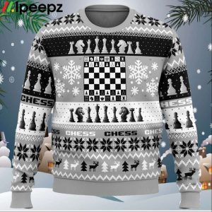 Christmas Chess Board Games Ugly Christmas Sweater