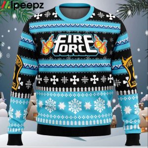 Christmas Flame Fire Force Ugly Christmas Sweater