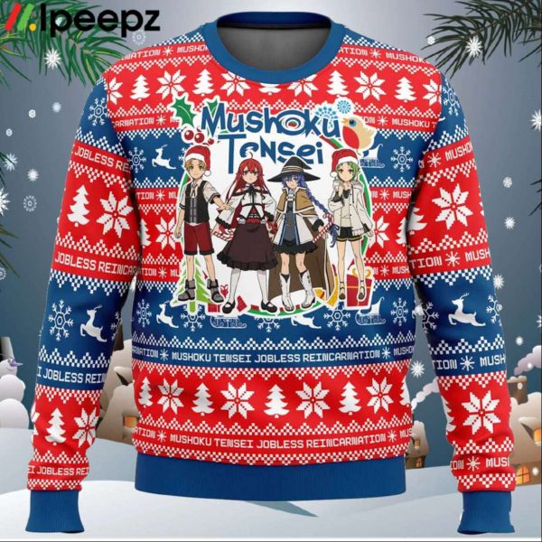 Christmas Joy Mushoku Tensei Jobless Reincarnation Ugly Christmas Sweater