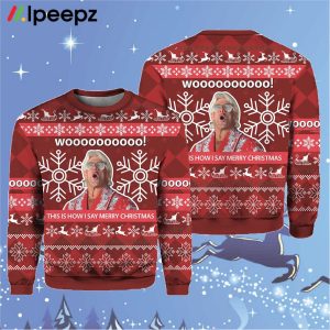Christmas Ric Flair Woooo Pro Wrestling Christmas Sweater