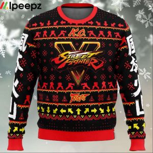 Christmas Ryu Street Fighter Ugly Christmas Sweater