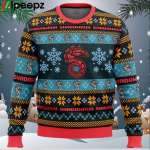 Christmas Shadowrun Board Games Ugly Christmas Sweater