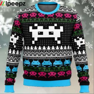 Christmas Space Invaders Ugly Christmas Sweater