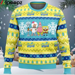 Christmas Spongebob Nickelodeon Ugly Christmas Sweater