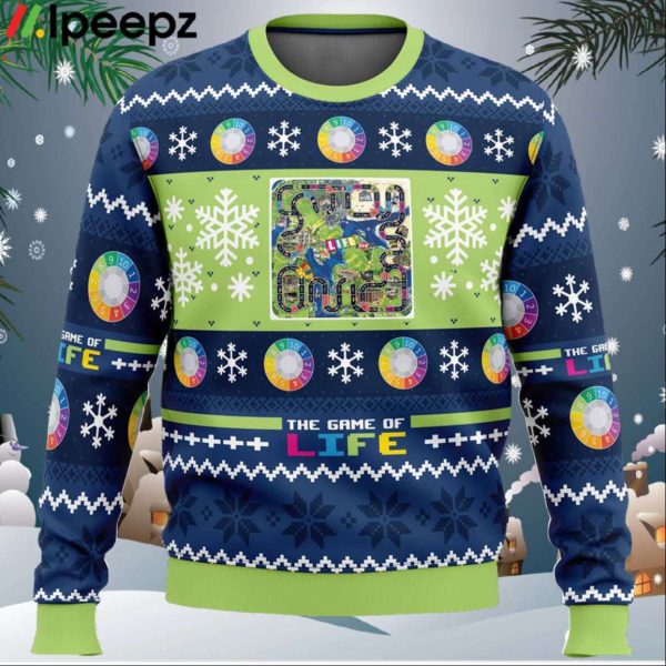 Christmas The Game of Life Board Games Ugly Christmas Sweater