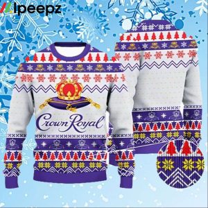 Crown Royal Whiskey Ugly Christmas Sweater