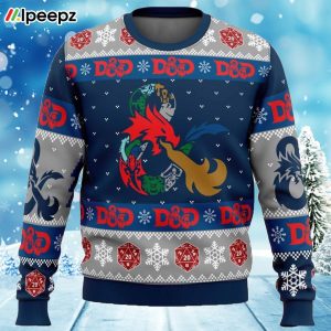 D 20 Dungeons And Dragons Ugly Christmas Sweater