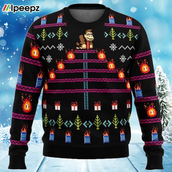 Donkey Kong Ugly Christmas Sweater