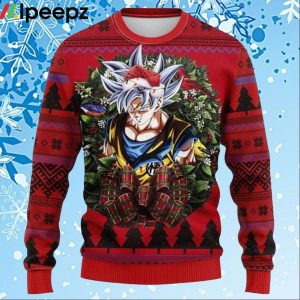 Dragon Ball Super Movie Goku Ultra Instinct Christmas Ugly Sweater