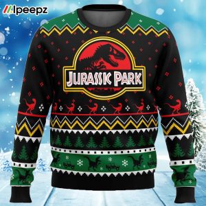 Ethics of Cloning Jurassic Park Ugly Christmas Sweater