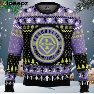 Eva 01 Neon Genesis Evangelion Ugly Christmas Sweater